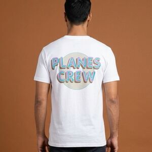 NWT Paper Planes Unisex White Tee Shirt Hit Record New Release - Size Medium